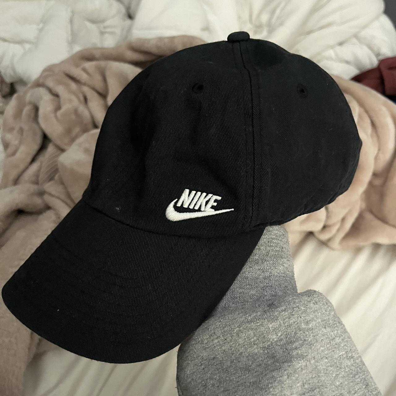 Nike Women's Black and White Hat | Depop