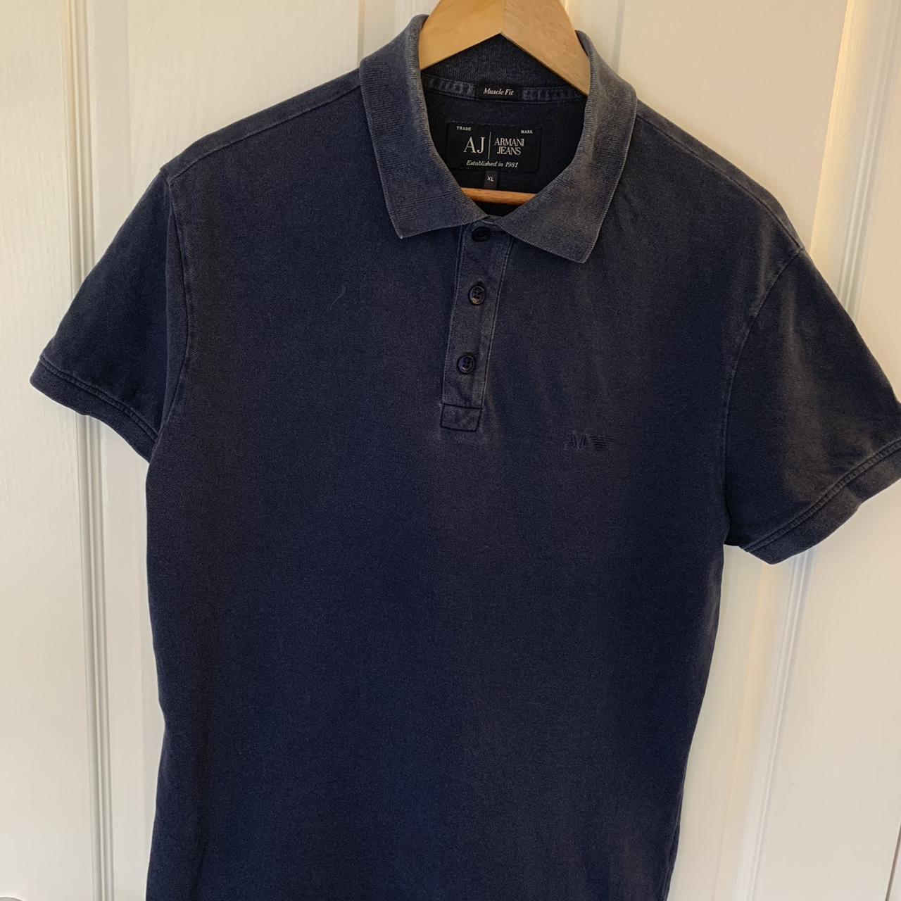 Armani jeans polo hot sale shirt muscle fit