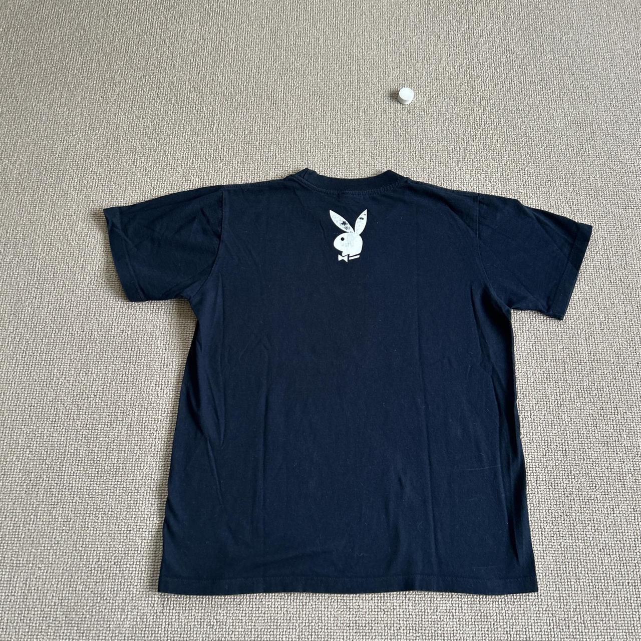 VINTAGE 90's Playboy exclusive t shirt Graphic front | Depop