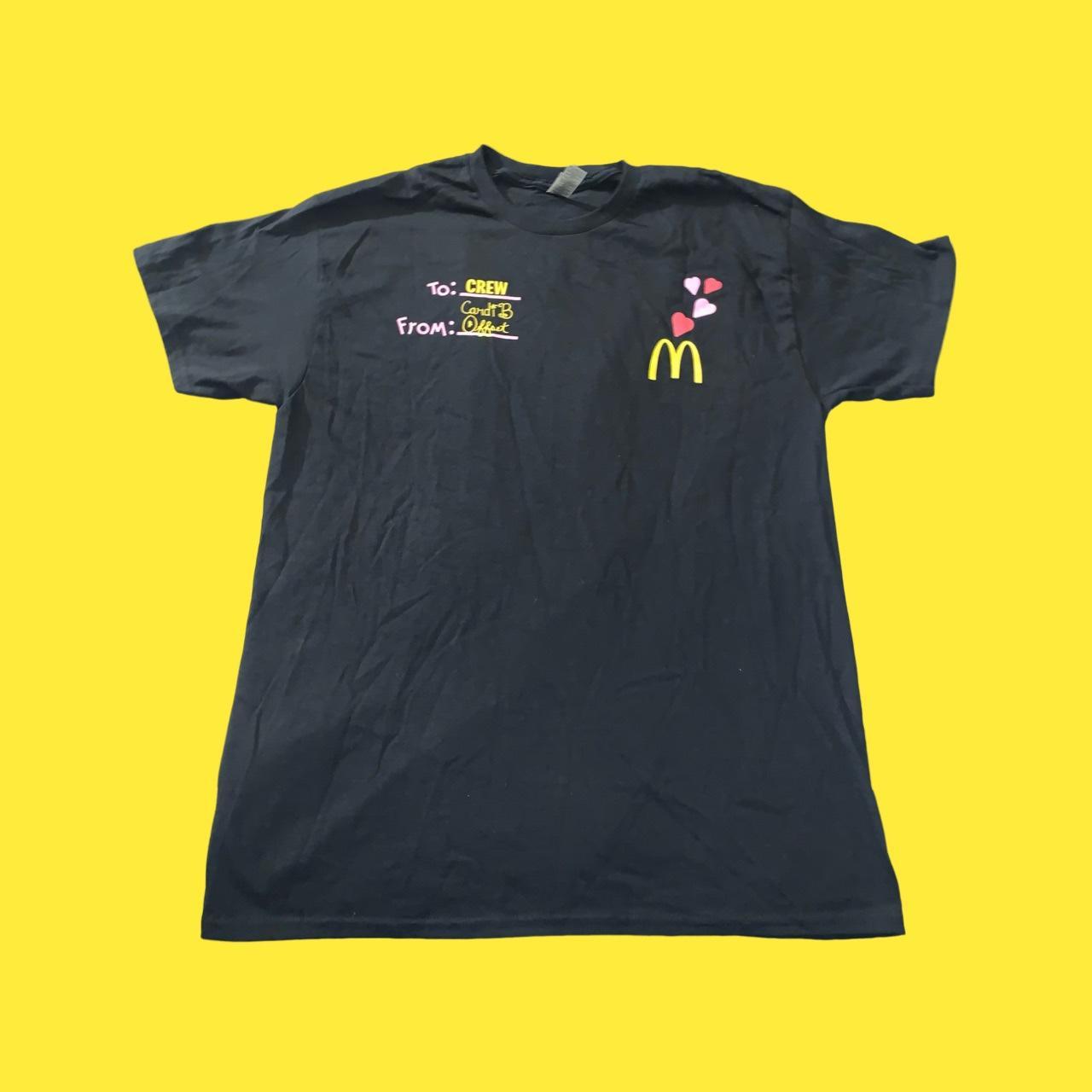 McDonald's × Cardi B & Offset Meal Crew Shirt Size... - Depop