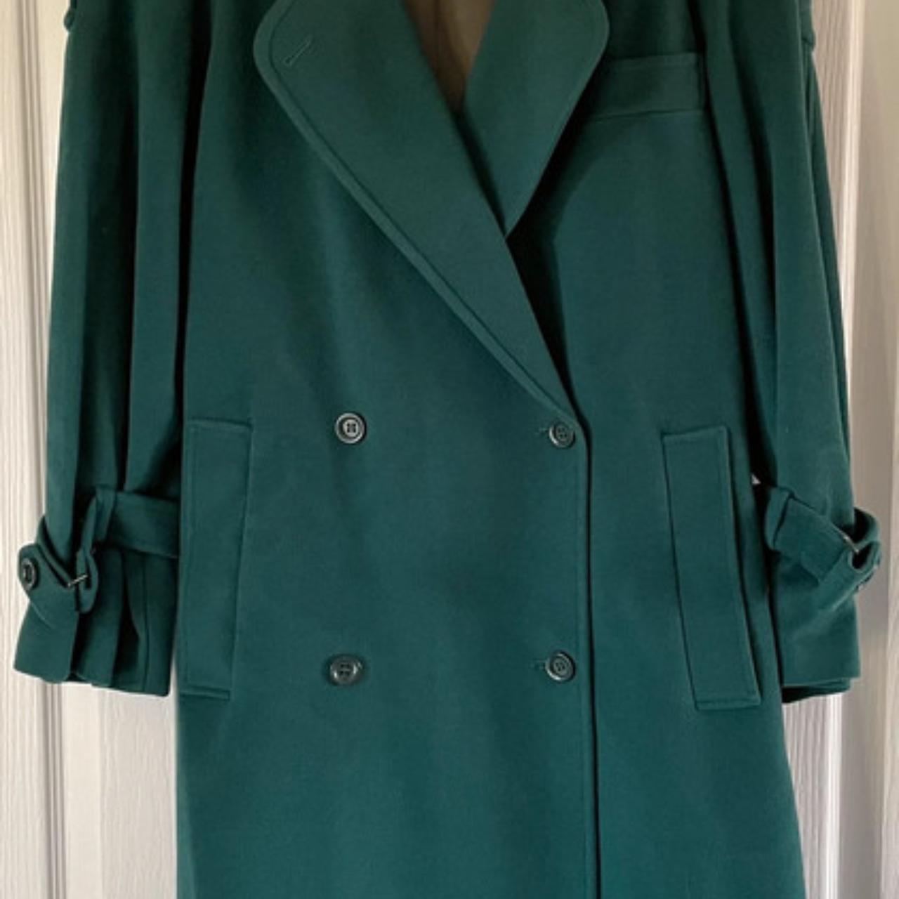 Ladies Jimmy Hourihan Coat in Forest Green. Wool and... - Depop