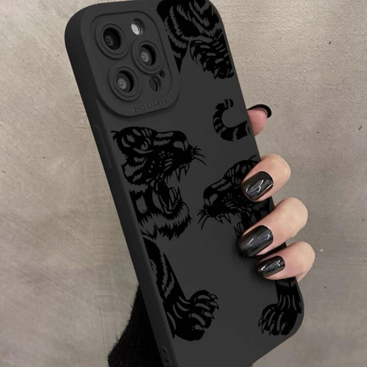 shein black tiger case iphone 14 - Depop