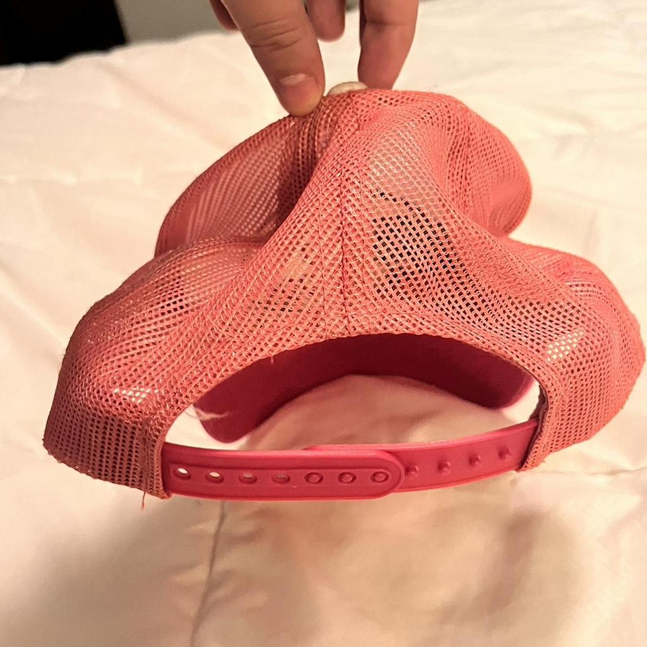 Bright pink Bass Pro Shop hat. The front is solid... Depop