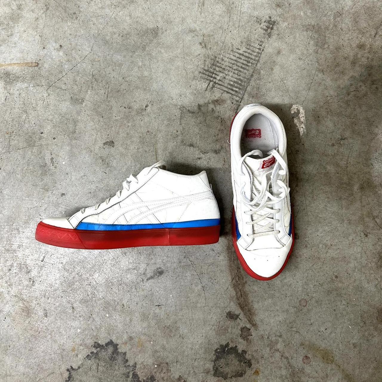 onitsuka tiger white and red