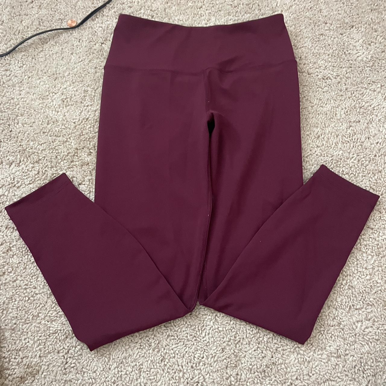 Marshall Women's Burgundy Leggings Depop