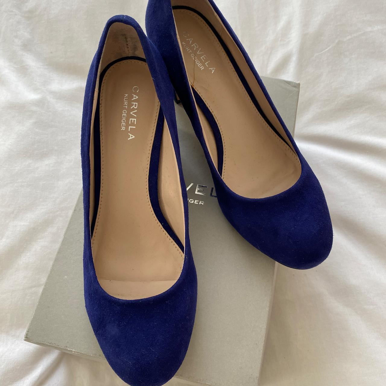 Carvela blue 2024 suede shoes