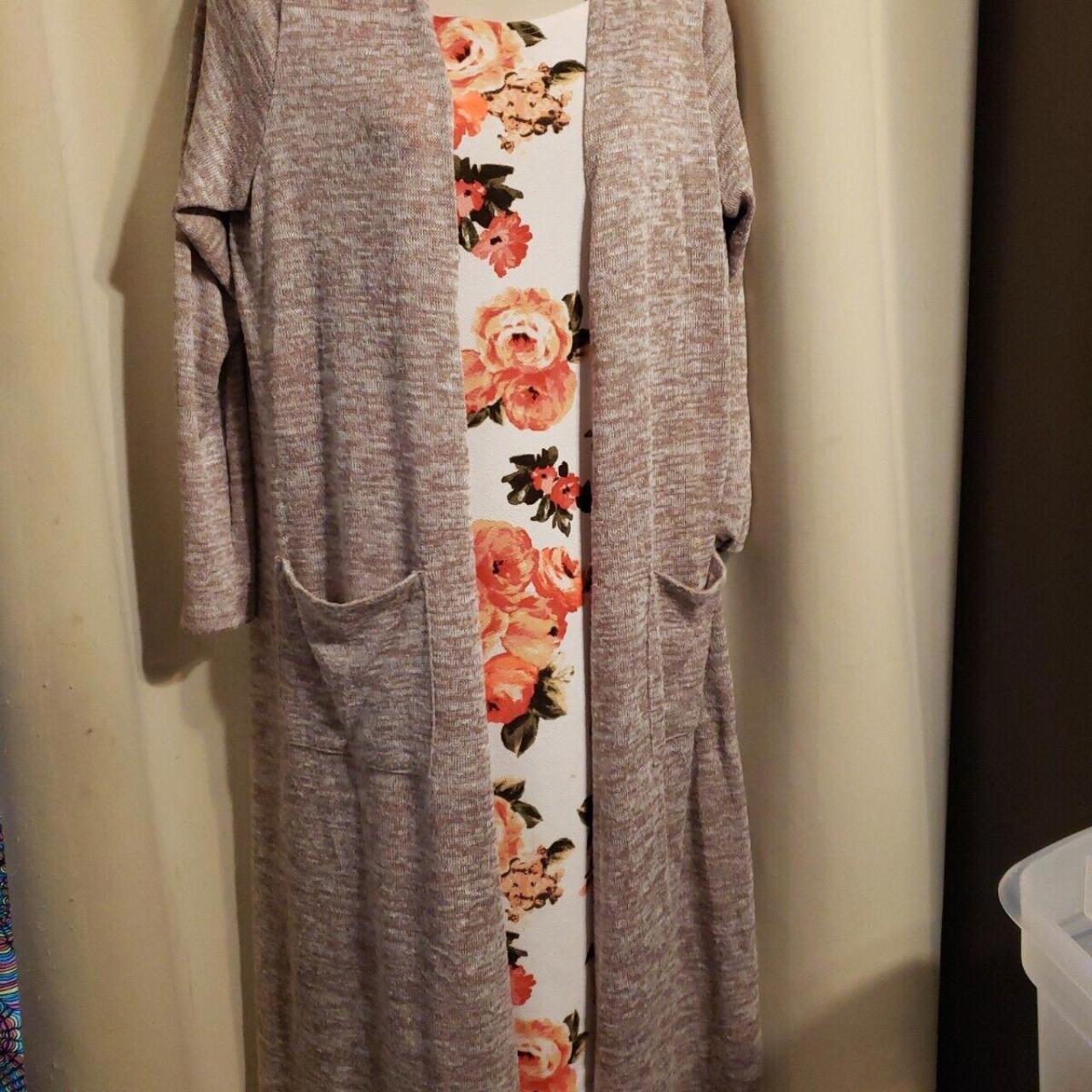 This beautiful beige cardigan from LuLaRoe is a - Depop