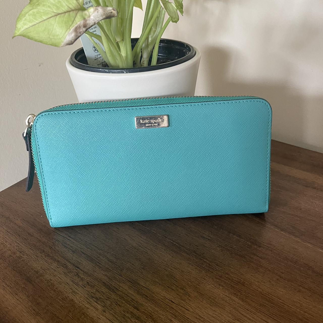 vintage-kate-spade-teal-zip-around-leather-wallet-depop