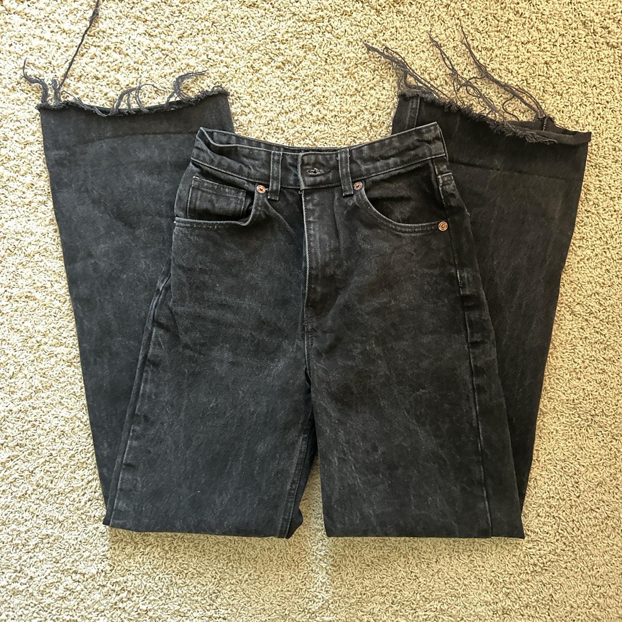 Zara black straight leg jeans Size: 2 (but could... - Depop