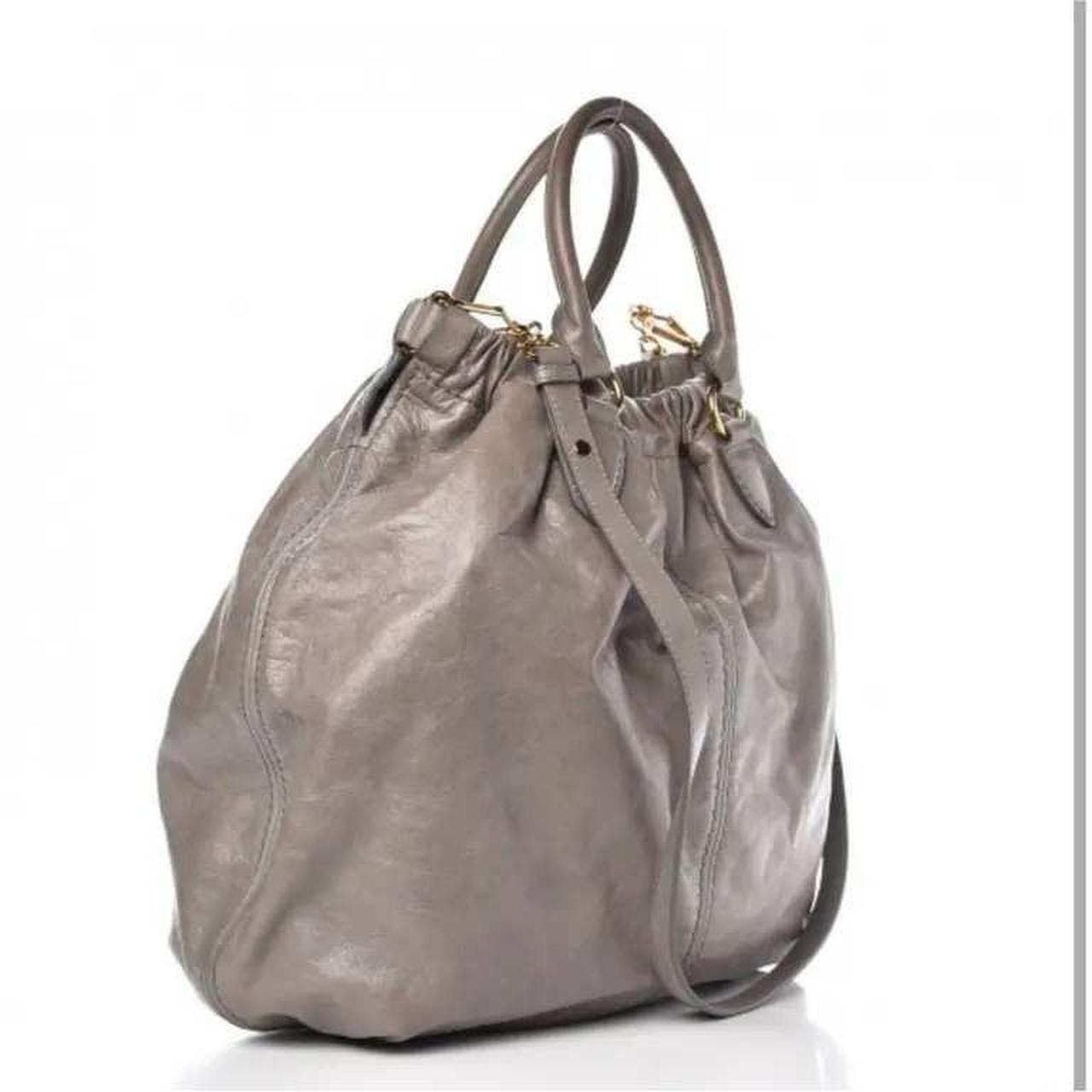 Miu Miu Women's Satchels - Grey/Gold – Miu Miu As… - image 4