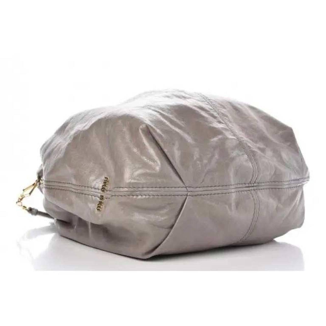 Miu Miu Women's Satchels - Grey/Gold – Miu Miu As… - image 5