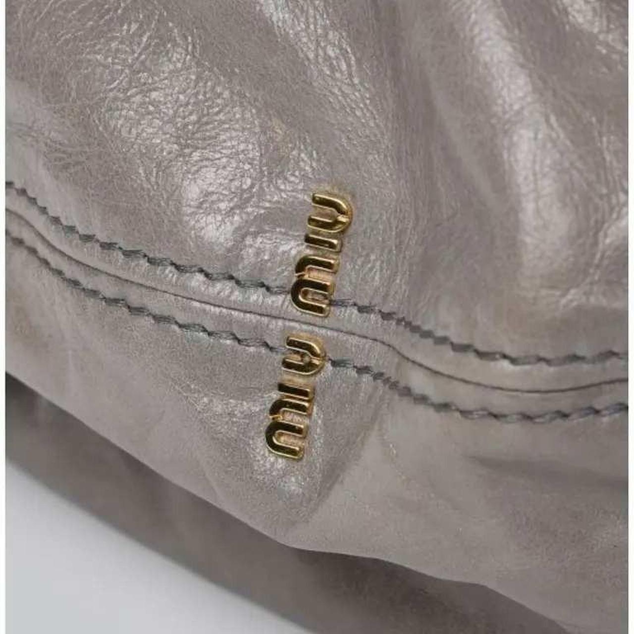 Miu Miu Women's Satchels - Grey/Gold – Miu Miu As… - image 7