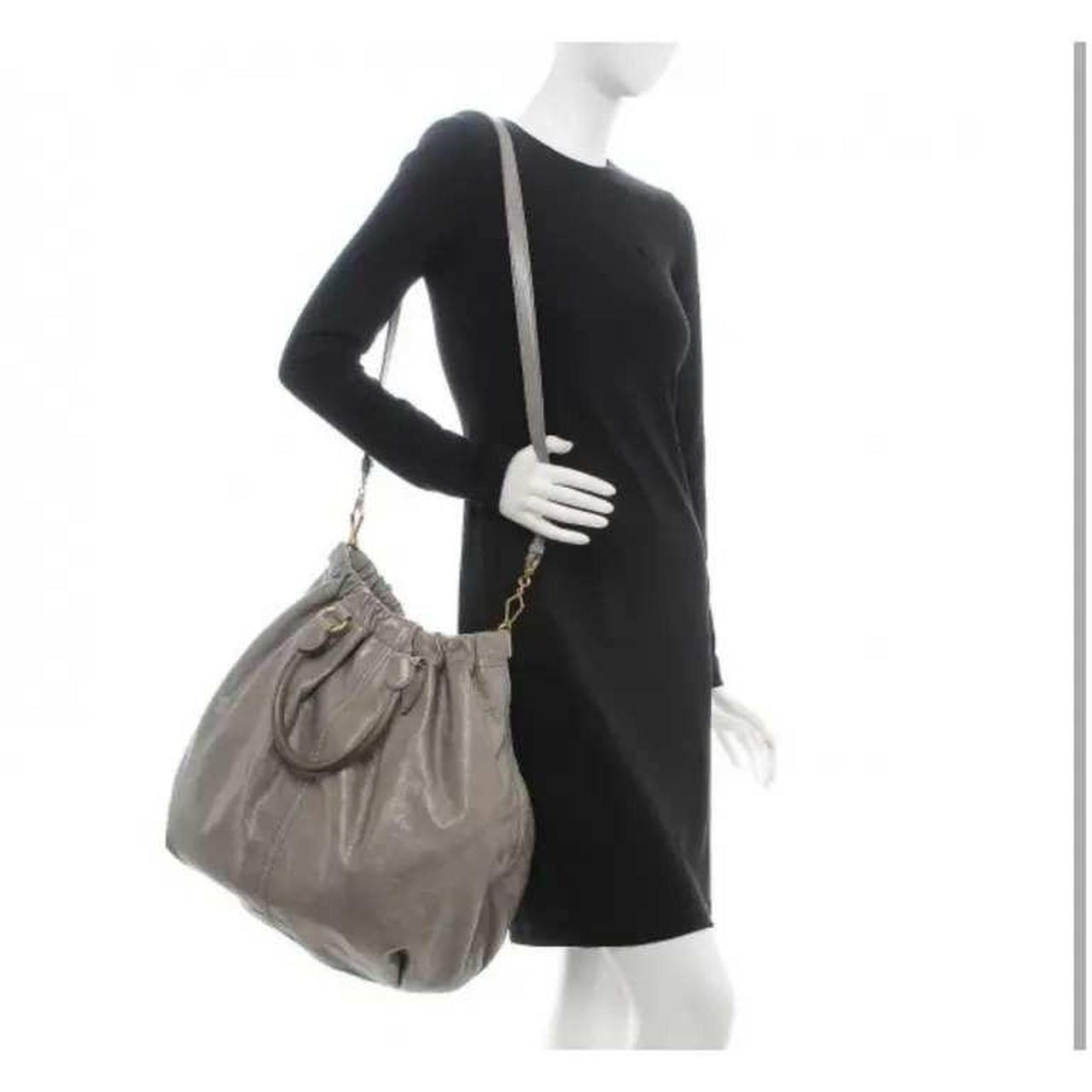 Miu Miu Women's Satchels - Grey/Gold – Miu Miu As… - image 8