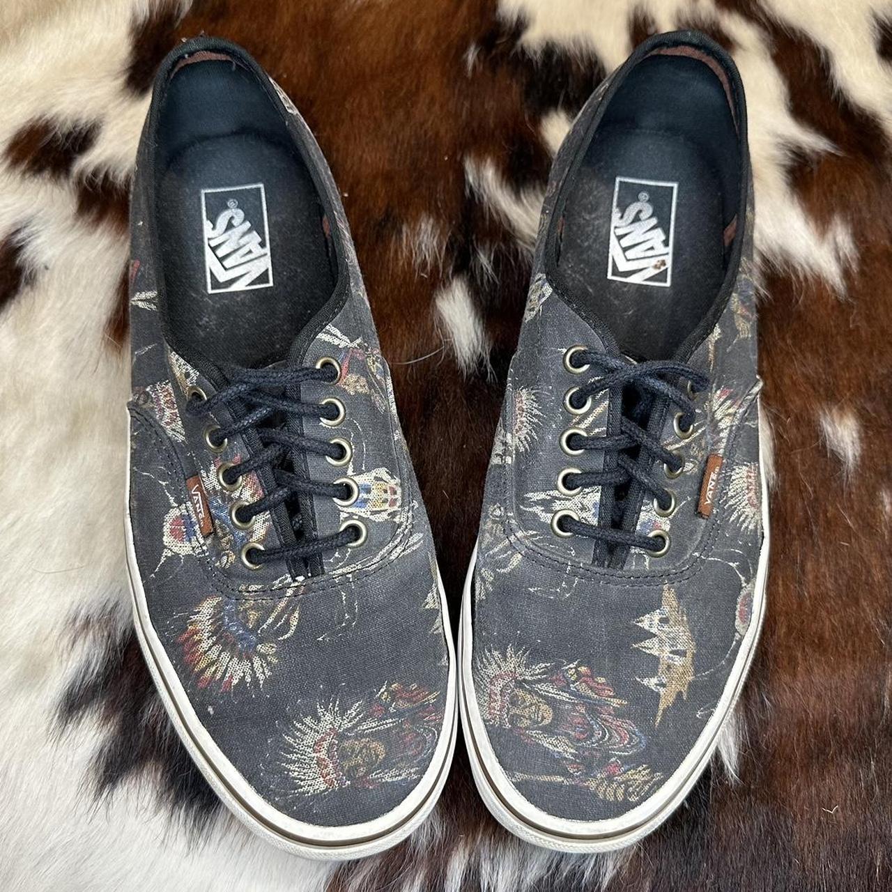 Vans Era Native American Print canvas skate shoes.... - Depop