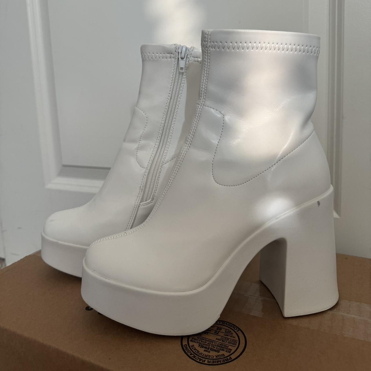 mens white platform boots