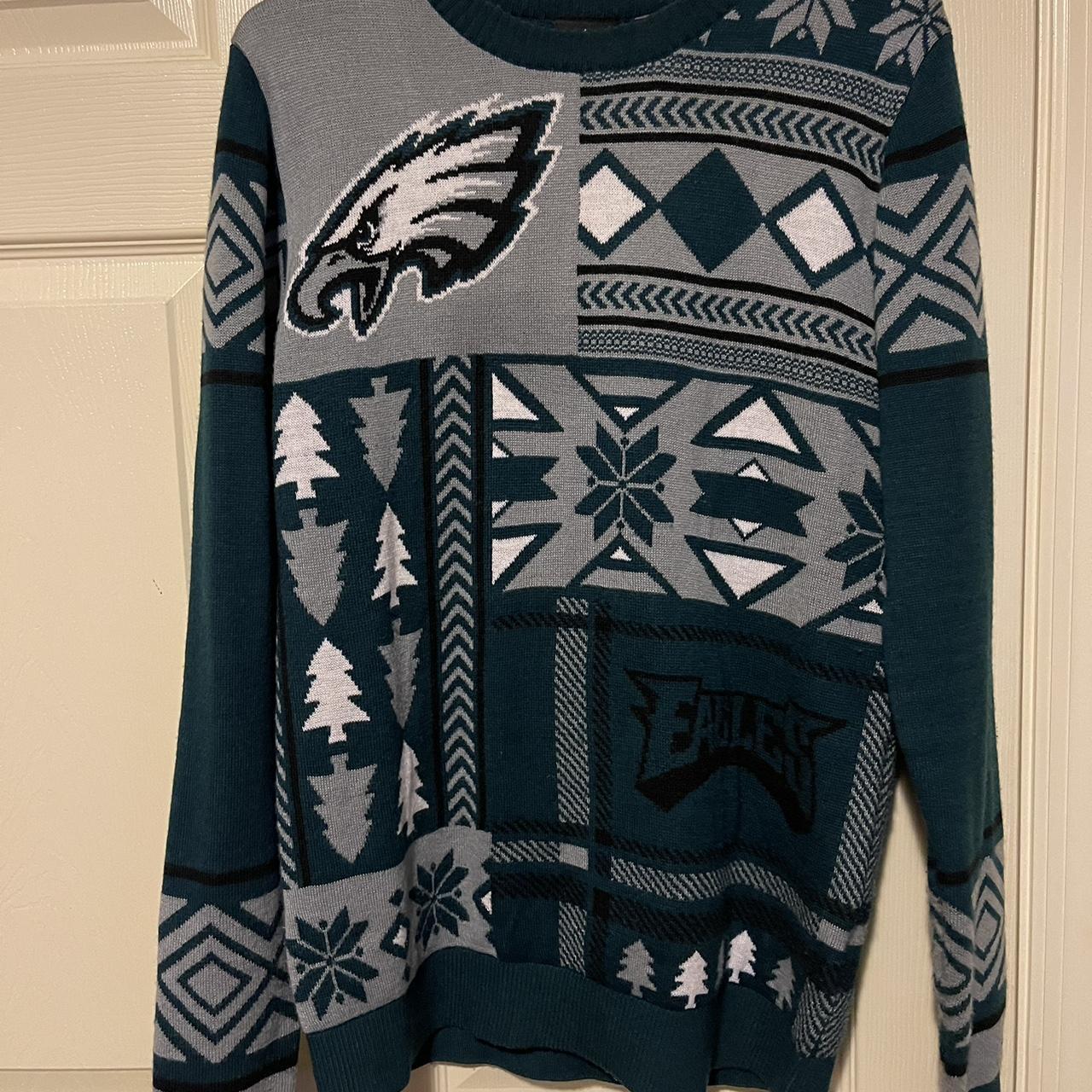 men's eagles christmas sweater