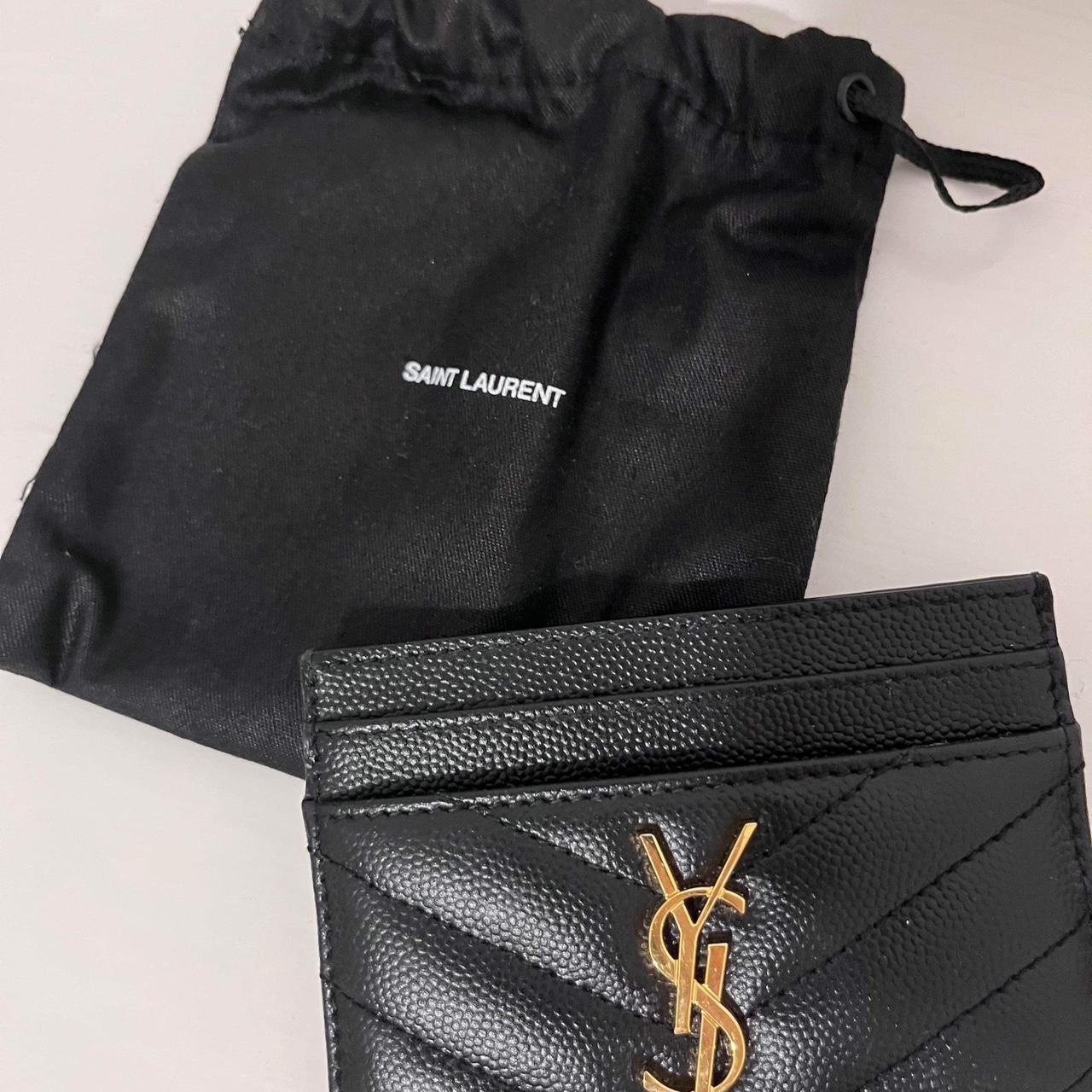 Used ysl best sale card holder