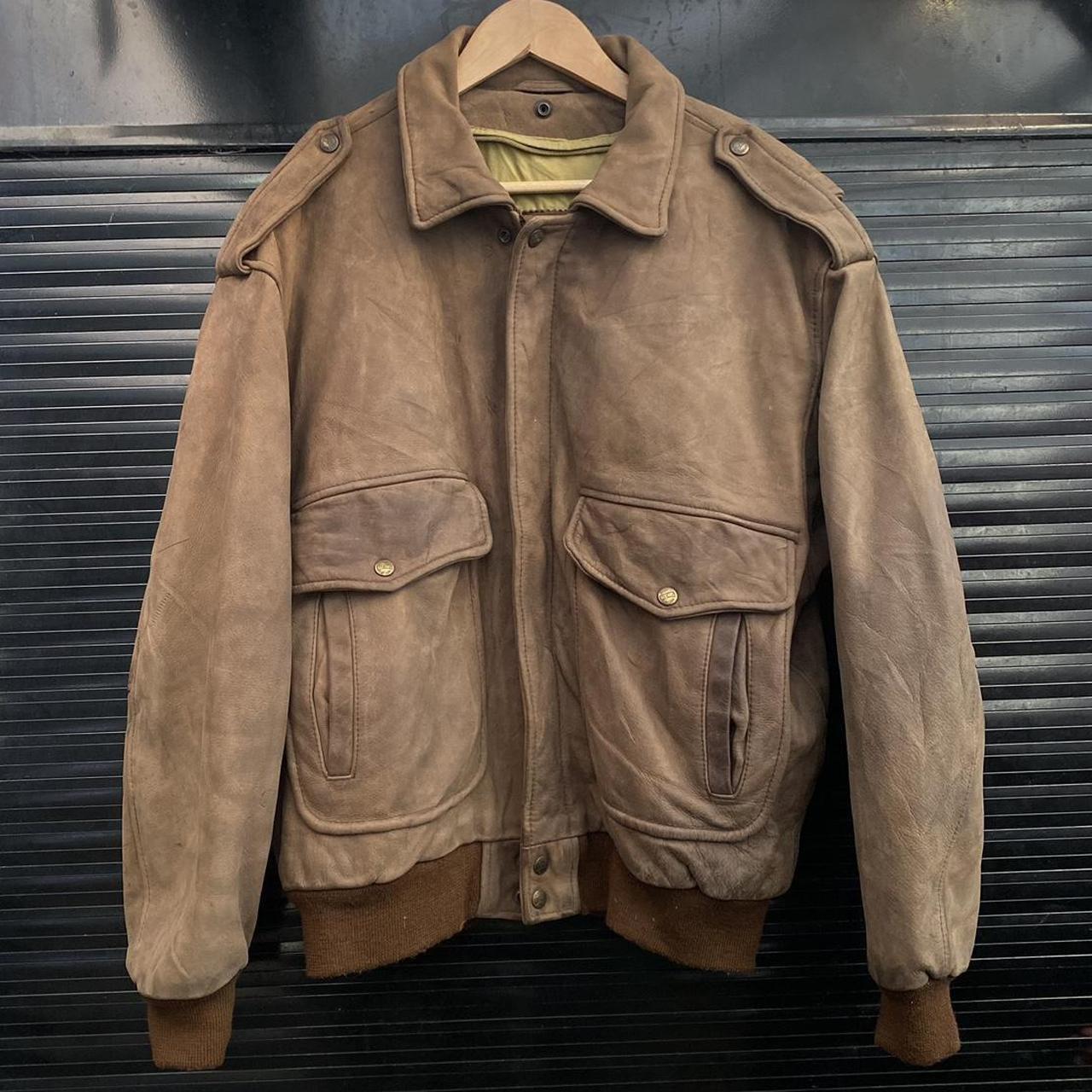 RedSkins Leather Jacket Description- vintage... - Depop