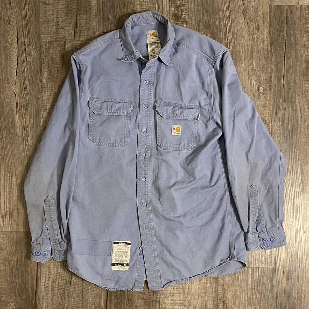 FR Carhartt Button Jacket Size M (but may fit like... - Depop