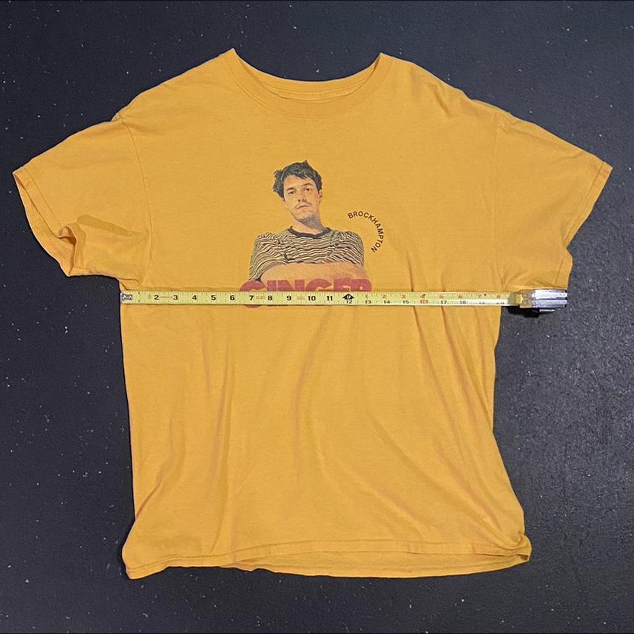Brockhampton Men's Yellow and Red T-shirt (4)