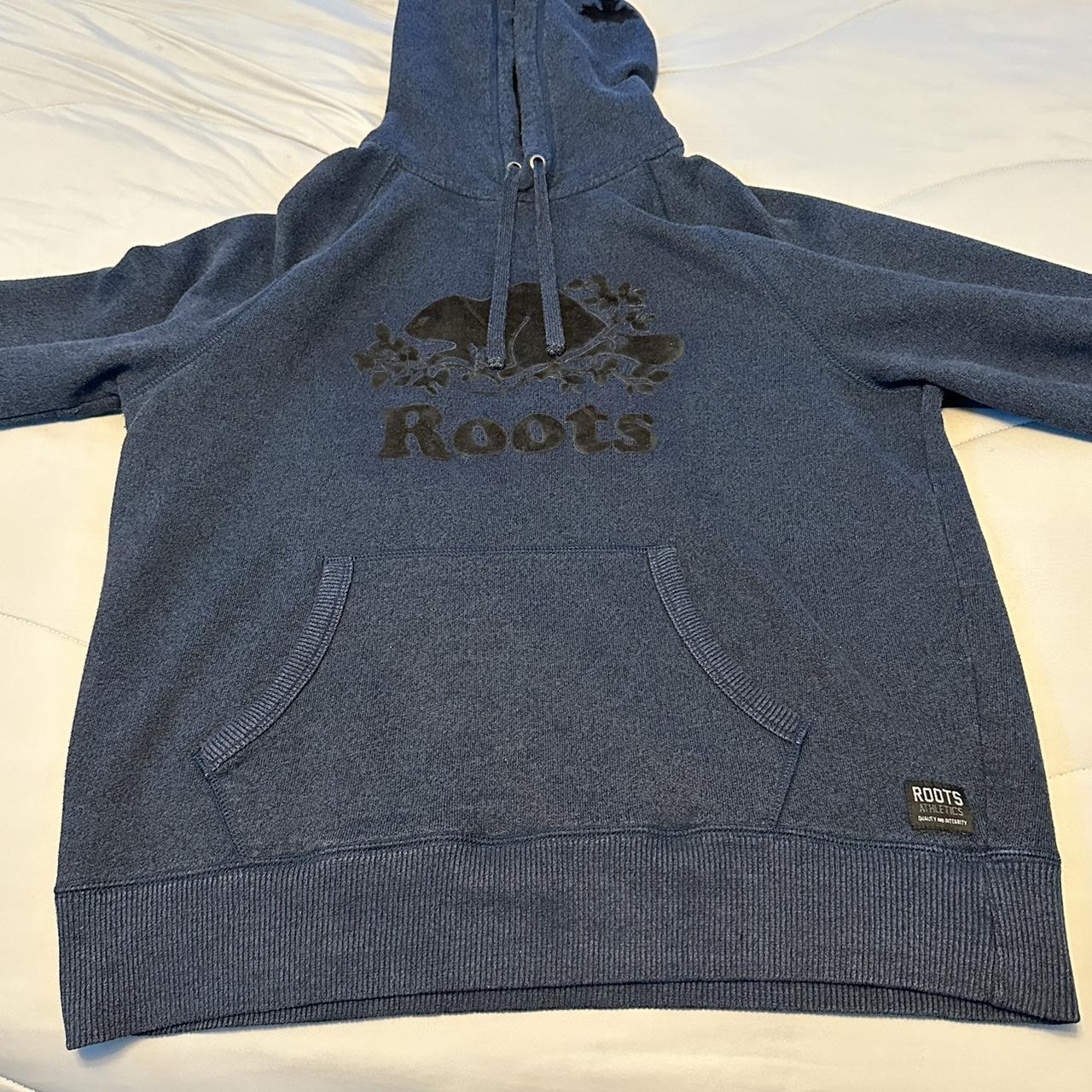 Roots Navy Hoodie Size Medium Used but no flaws,... - Depop