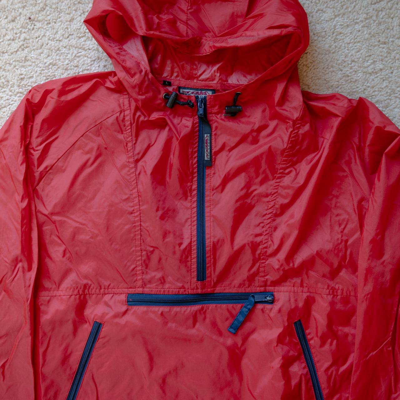 Vintage Red Ledge Anorak Rain Jacket Waterproof red... Depop