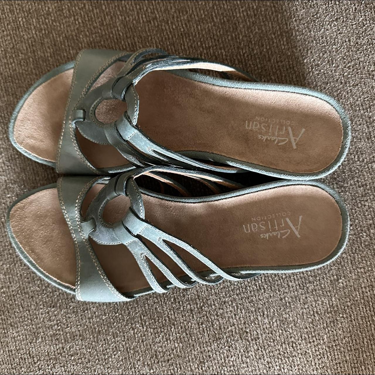 Clarks Artisan Kassanda Lily Leather Platform Wedge Sandals | Dillard's