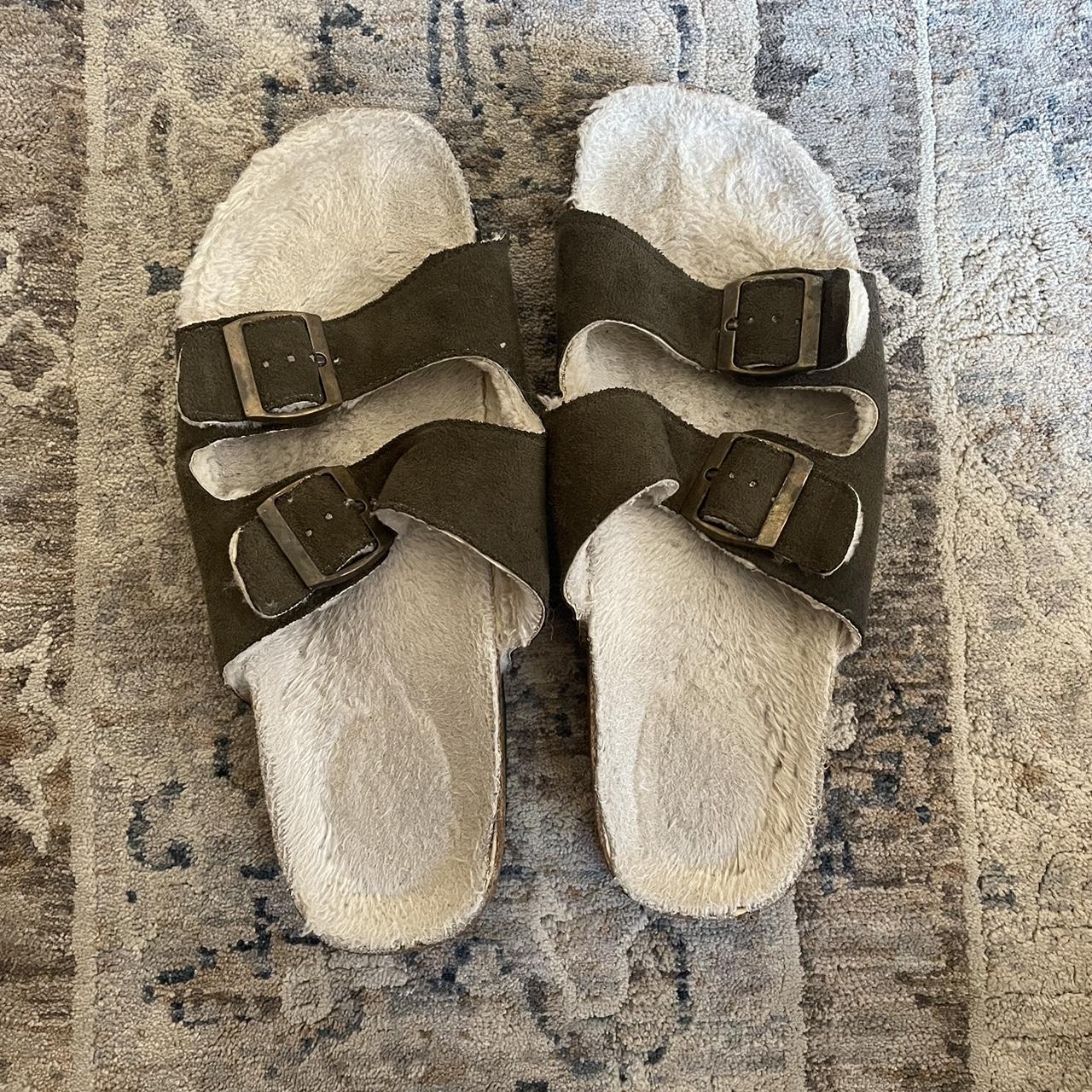 mens furry birkenstocks