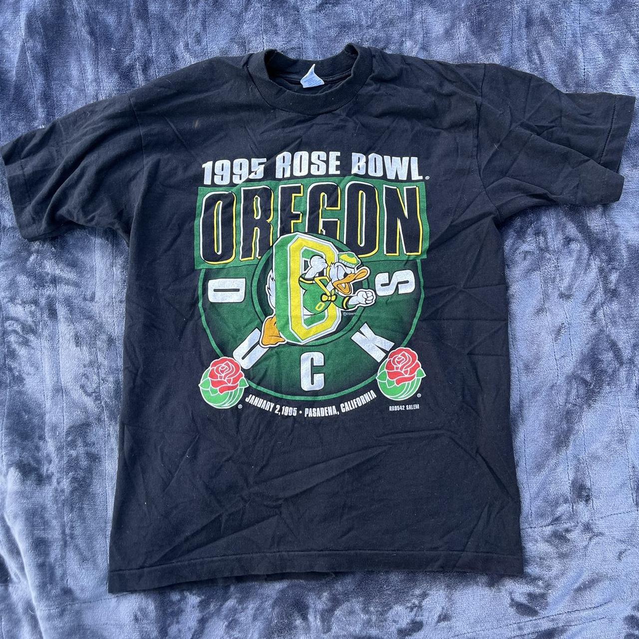 1995 Rose Bowl Oregon Ducks x Donald Duck T-Shirt Large Depop