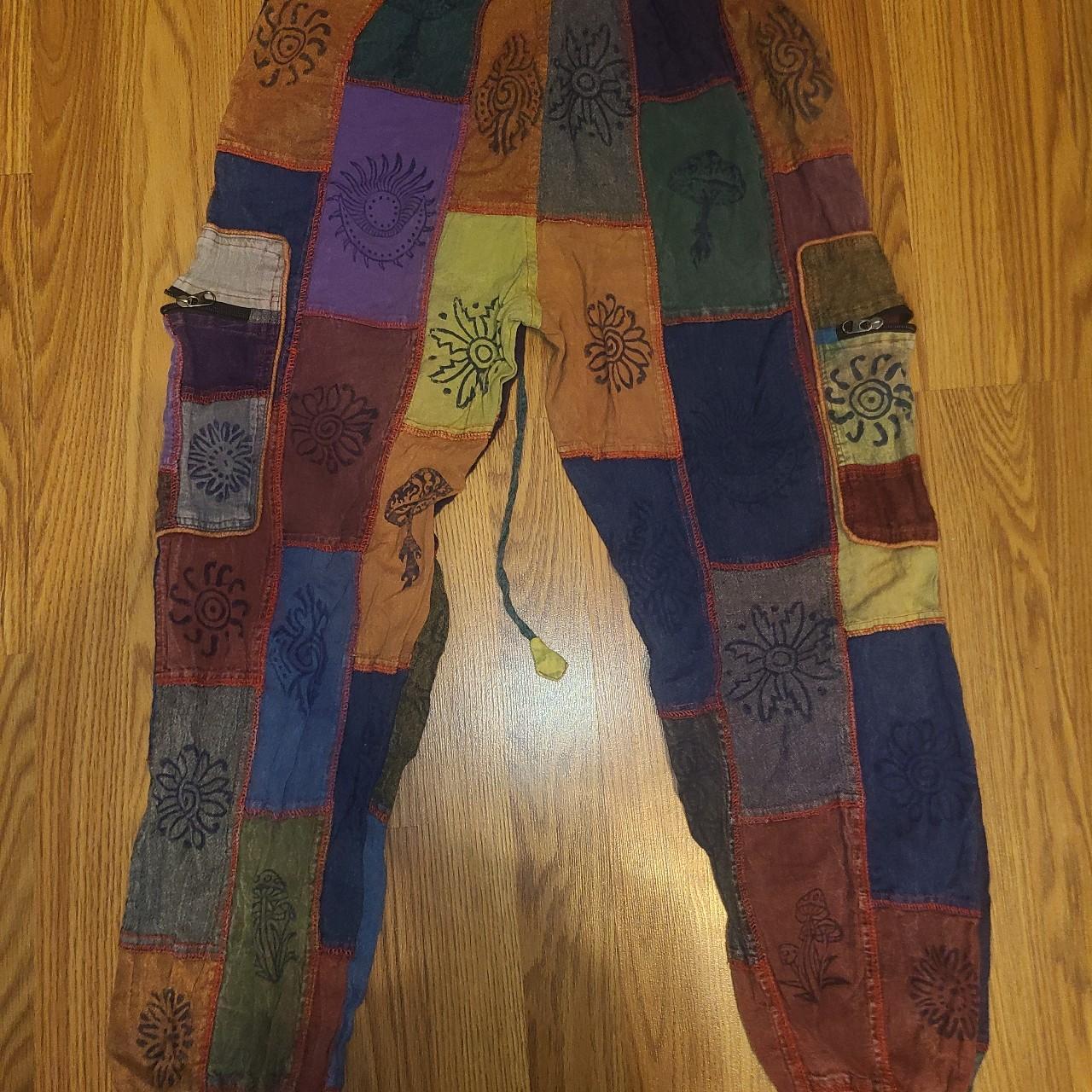 Women's Pants - Multi - L – Multicolored patchwor… - image 2