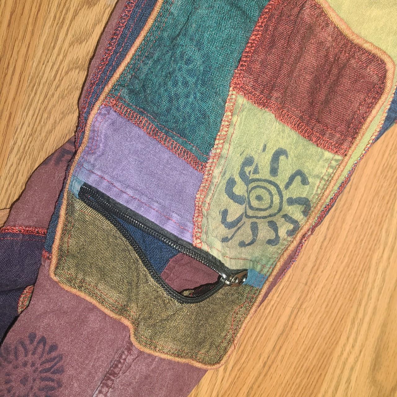 Women's Pants - Multi - L – Multicolored patchwor… - image 4