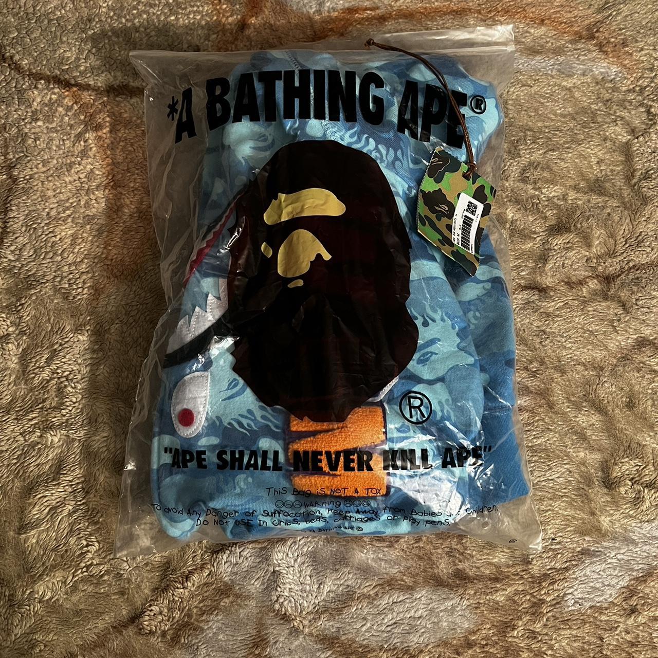 Authentic BAPE Big ABC Camo Shark Full zip hoodie... - Depop