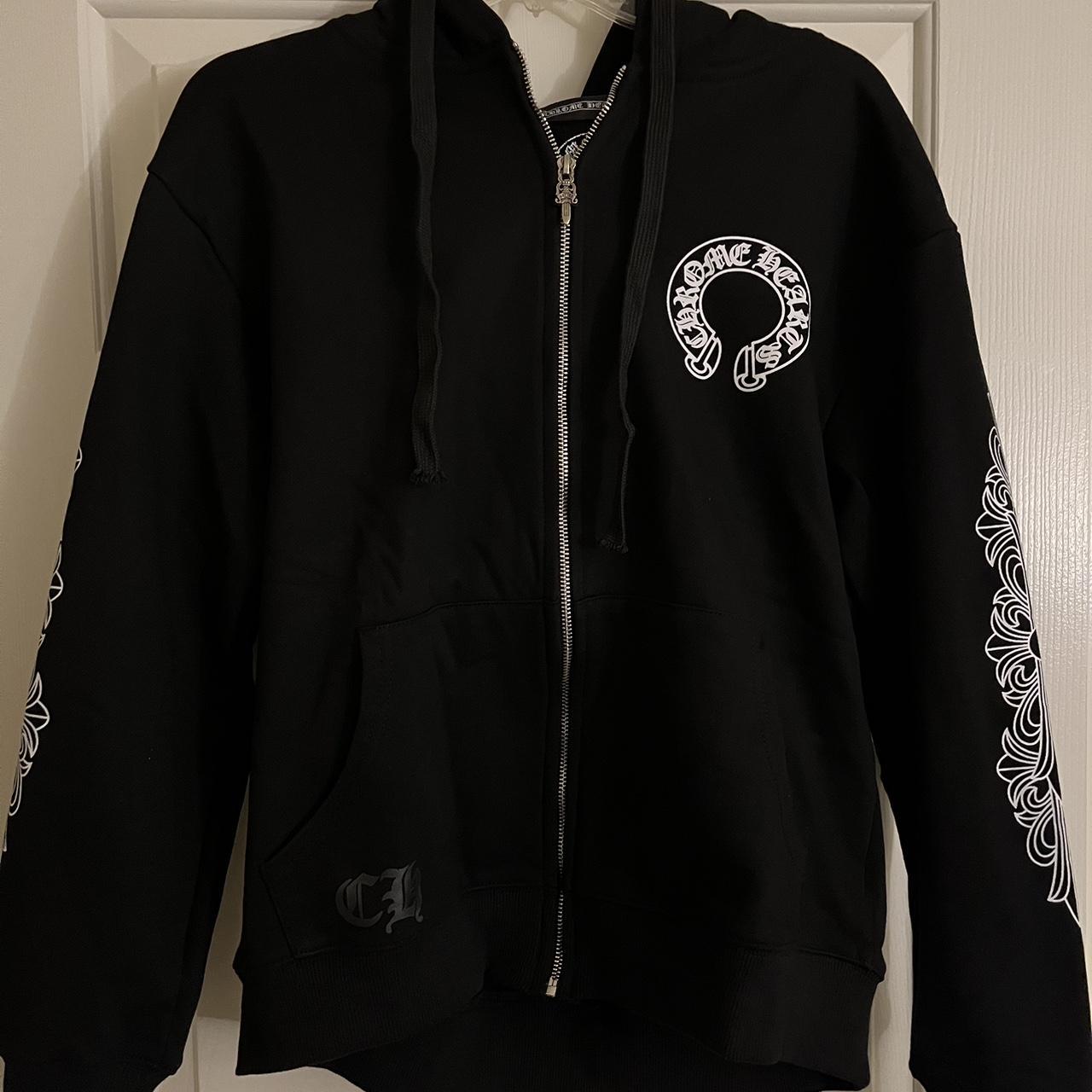 Chrome Hearts Zip Hoodie Size: Medium send... - Depop