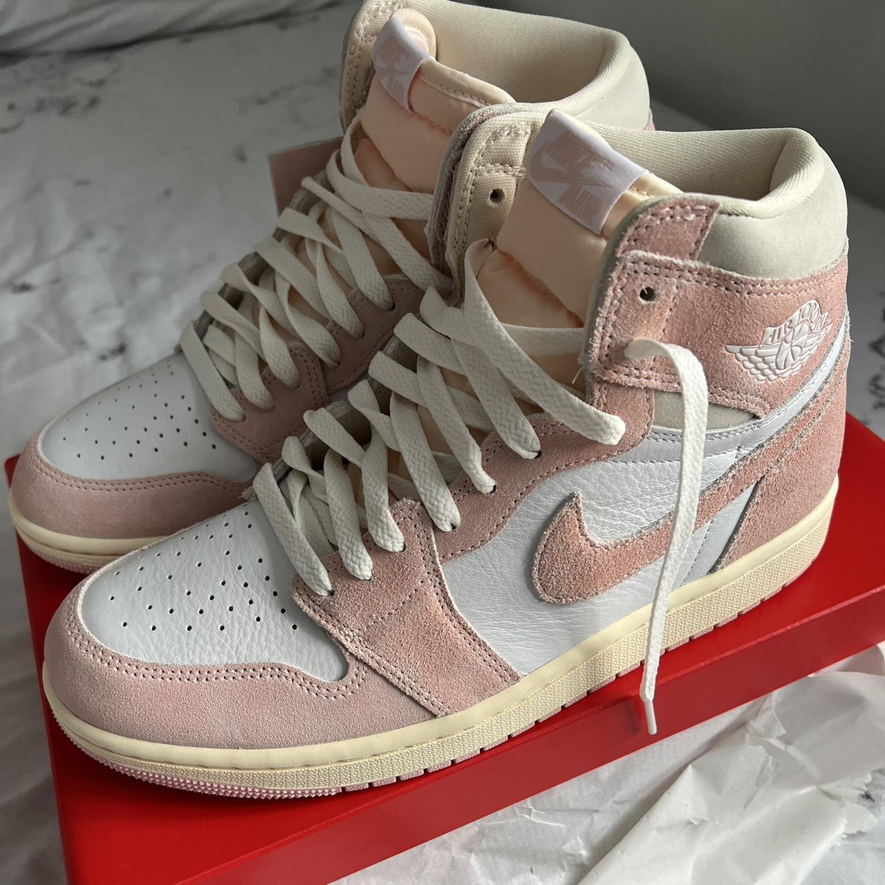 WMNS Nike Air Jordan 1 Washed Pink- UK 8 Brand new... - Depop