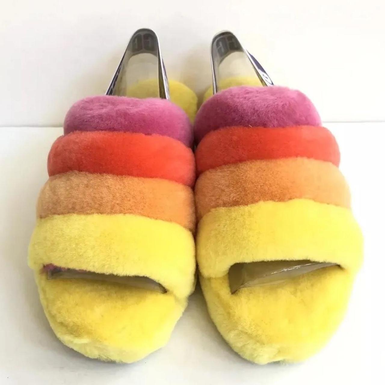 Yellow pride best sale ugg slippers