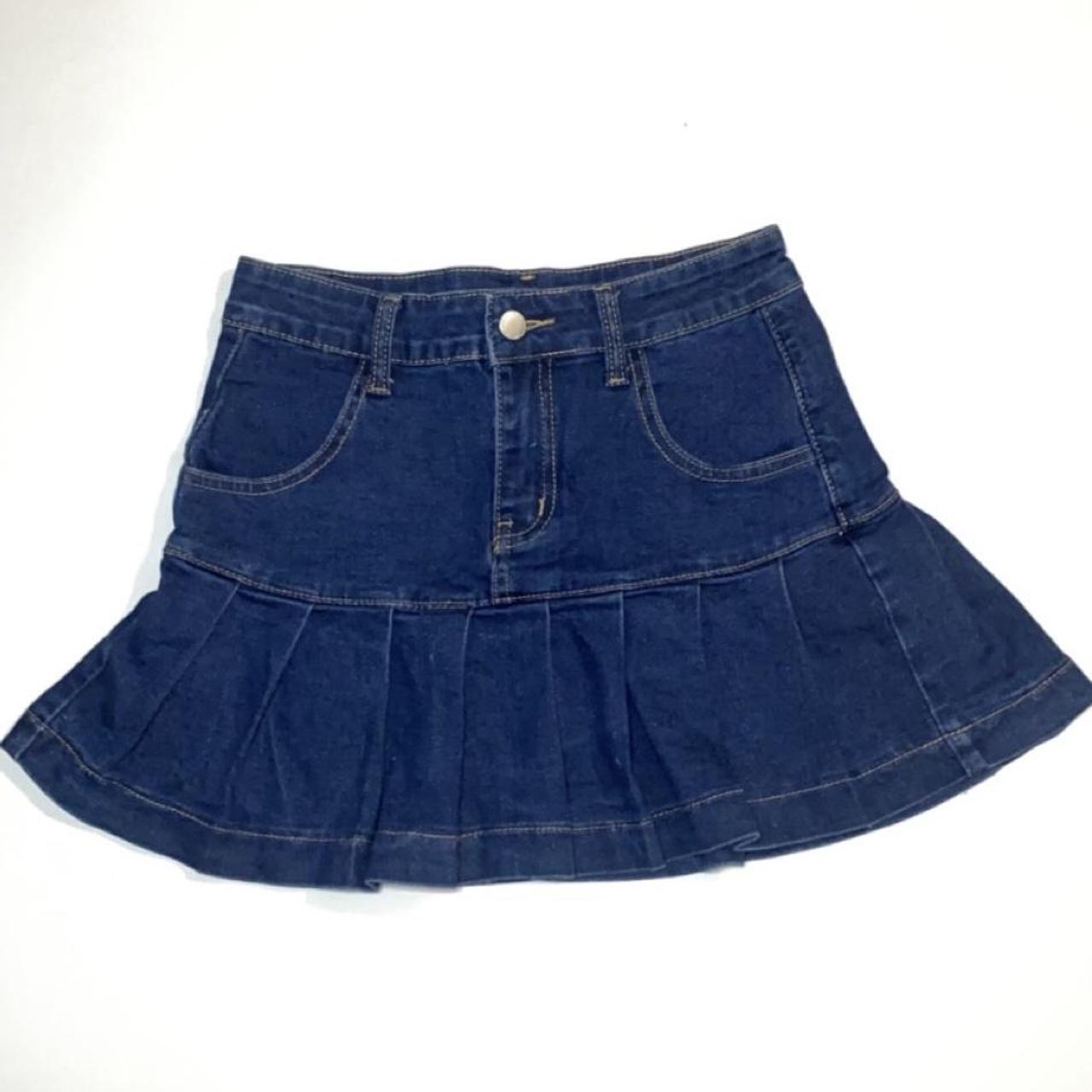 SHEIN ICON Flap Pocket Denim Skirt | eBay