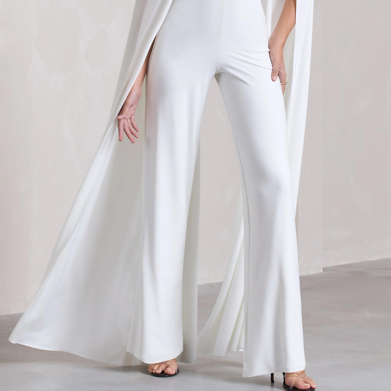 Harley White Straight-Leg Jumpsuit With Depop