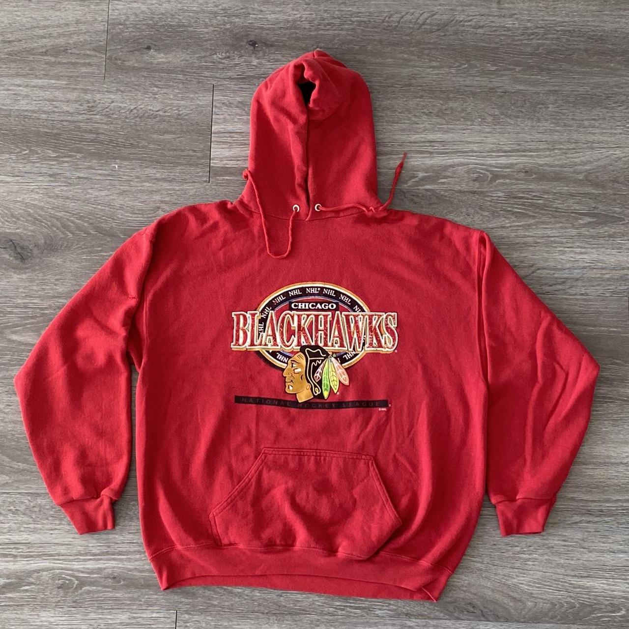 Old Time Hockey, Tops, Old Time Hockey Chicago Blackhawks Red Zip Up  Hoodie Medium