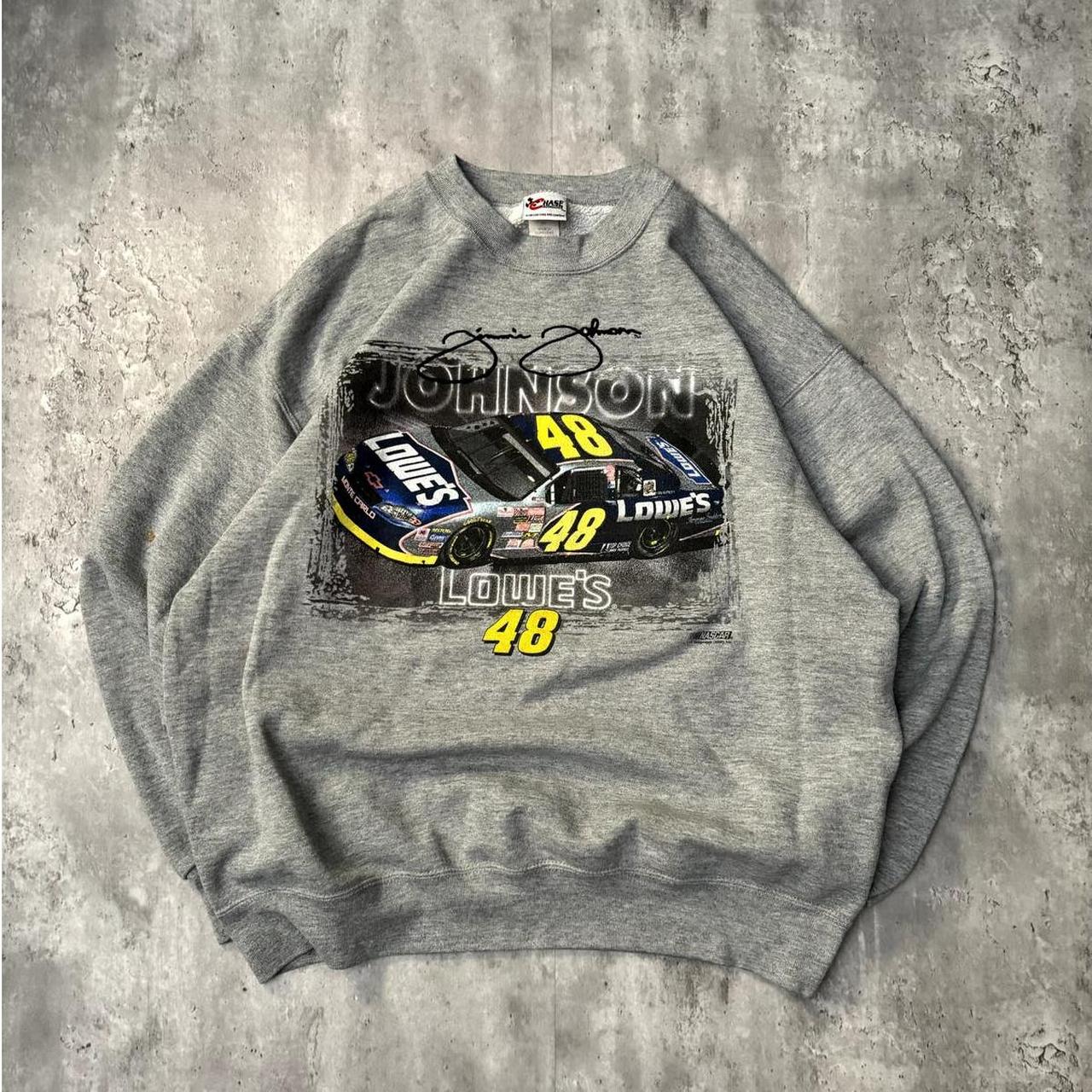 Vintage Jimmy Johnson NASCAR Crewneck Depop