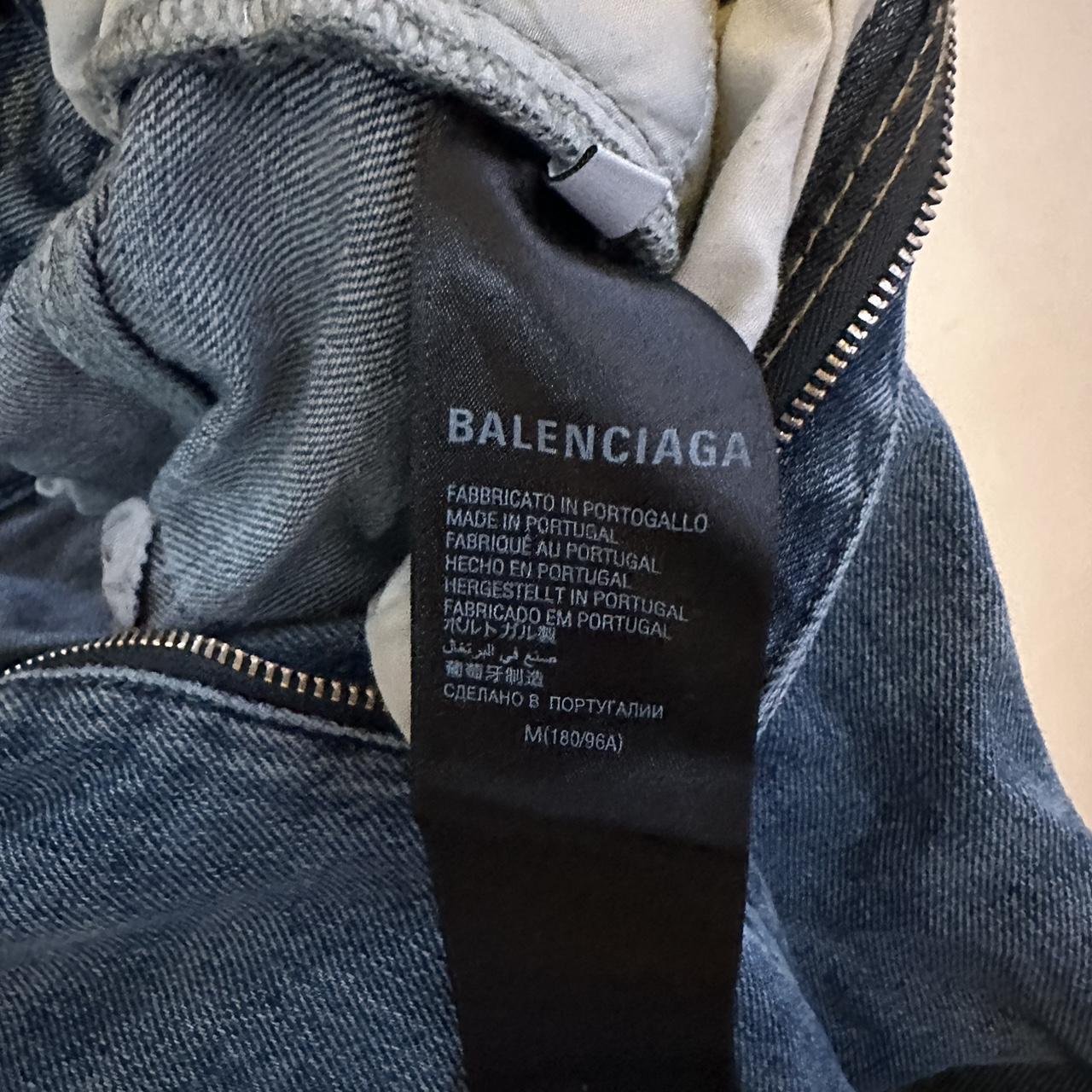 Balenciaga flare jeans Some distressing on the... - Depop