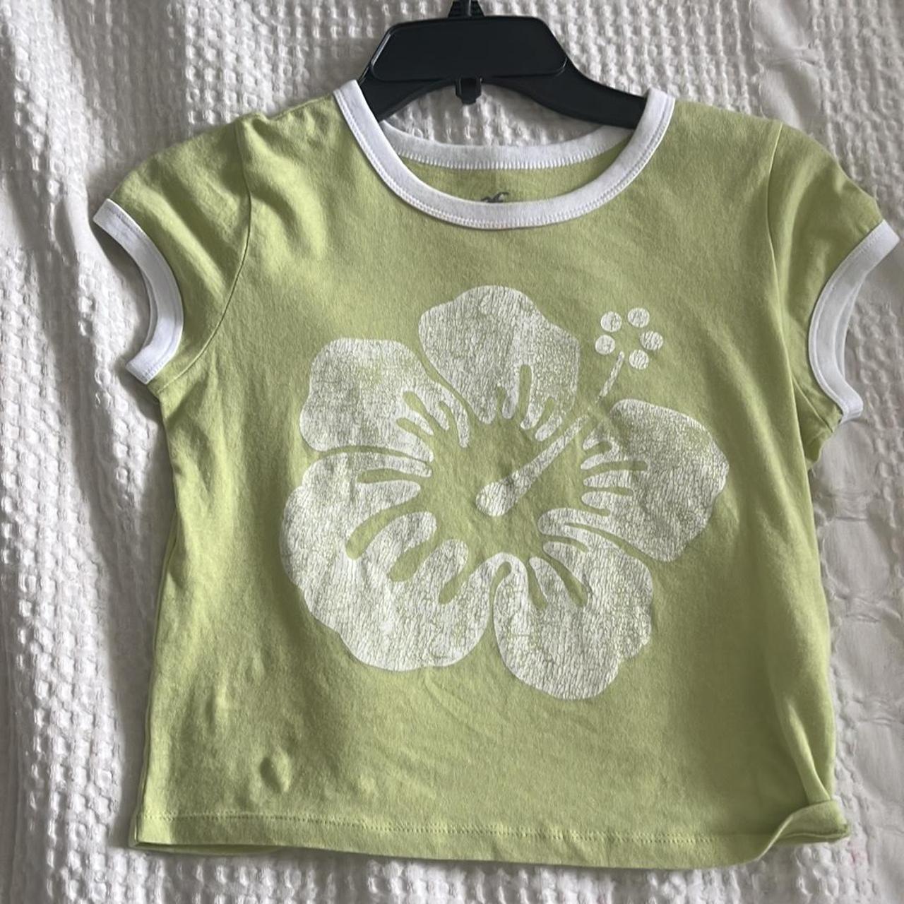 Hollister Co. Women's Green Croptop Depop