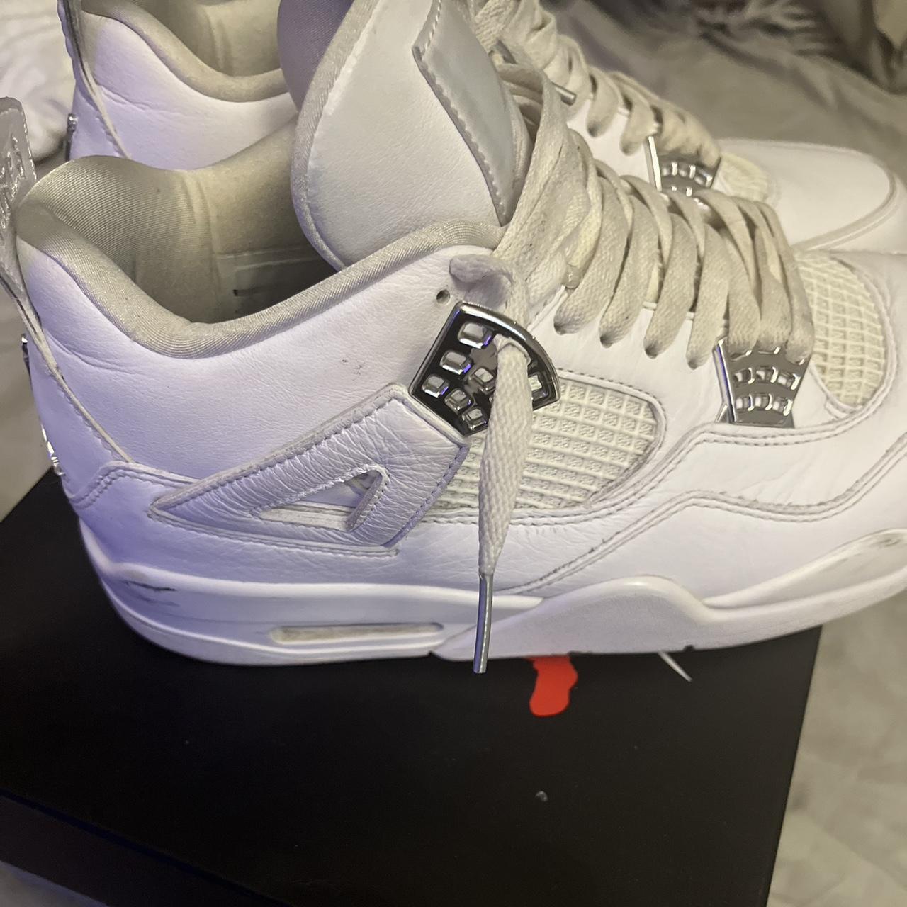white jordan 4 pure money