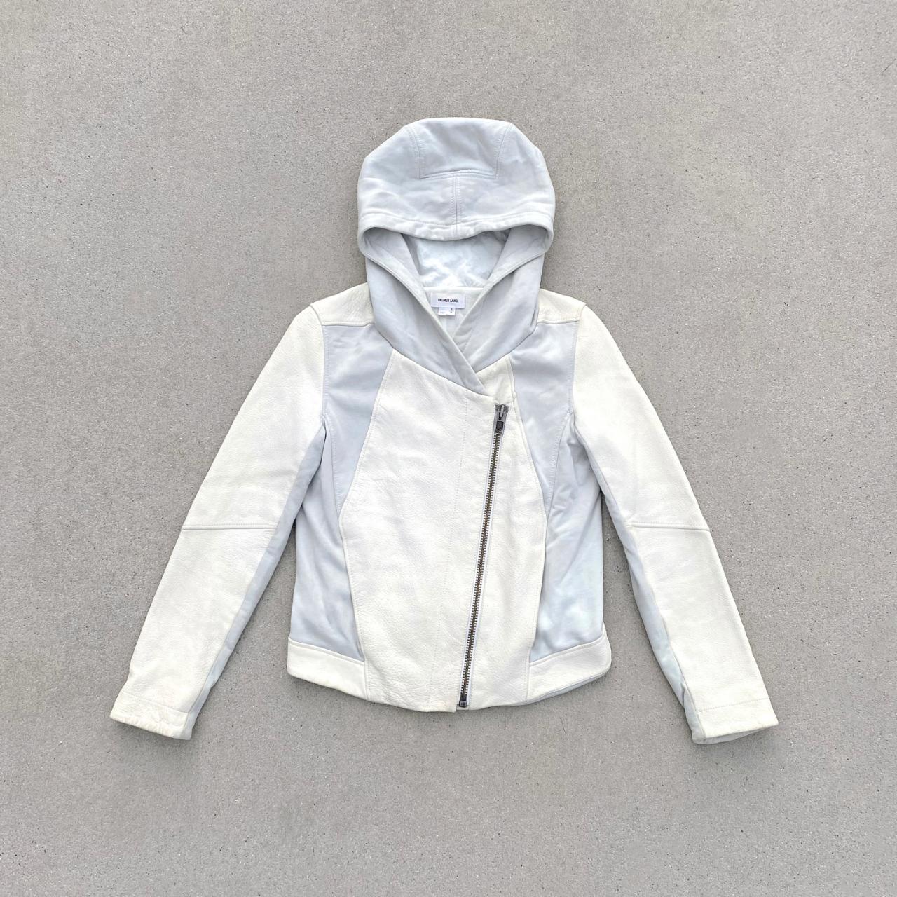 helmut lang leather jacket lamb leather textile | Depop