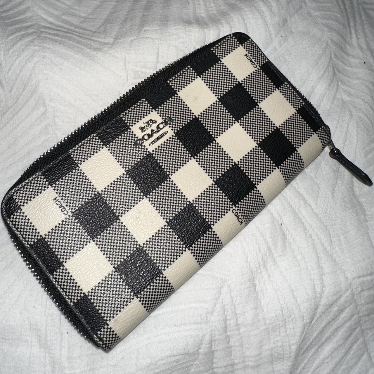 Coach gingham wallet Clearance