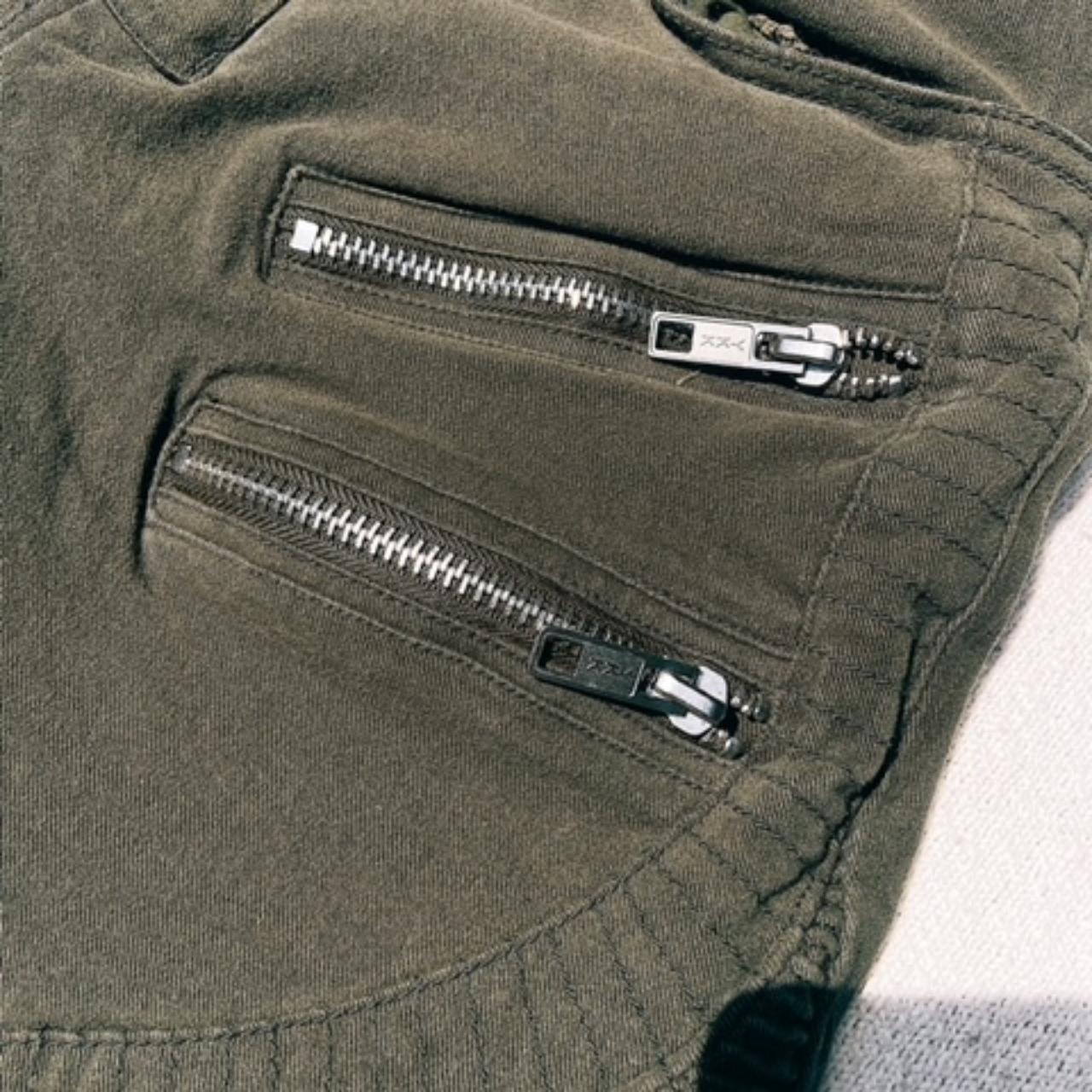 Olive green balmain on sale jeans