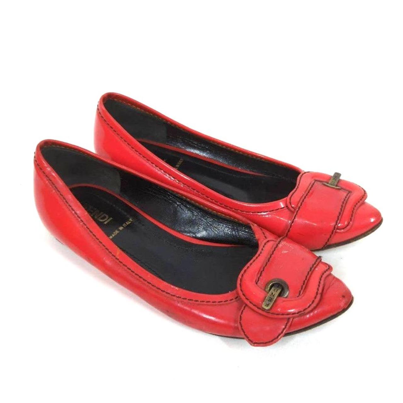 Fendi red shoes sale