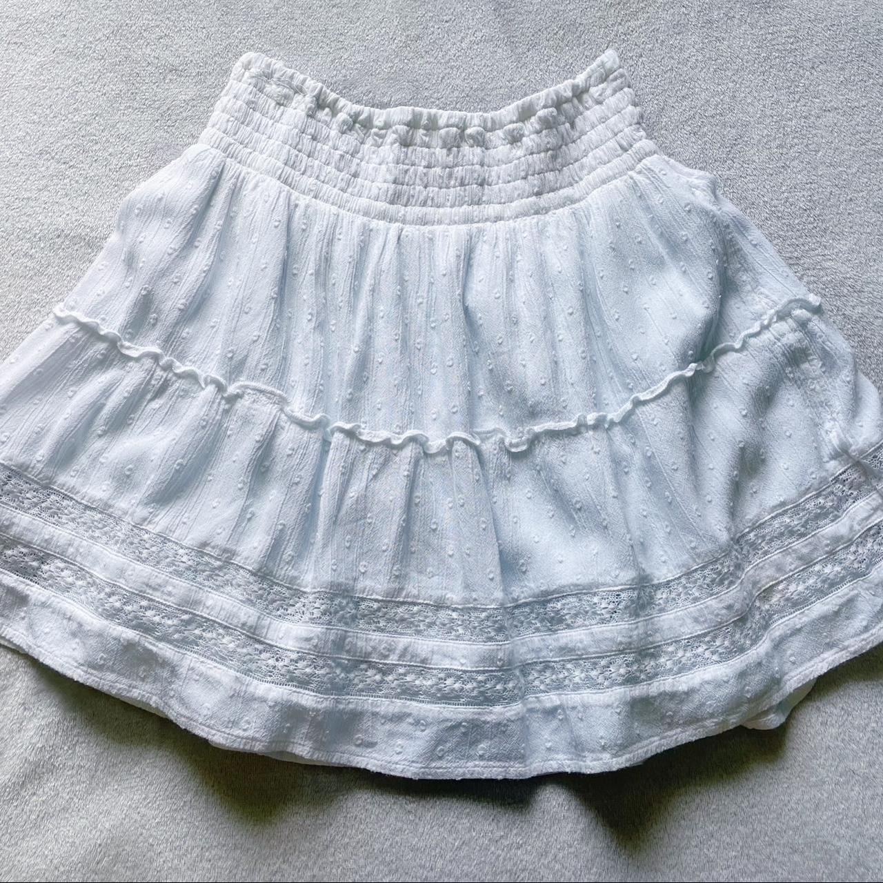 Hollister Co. Women's White Skirt | Depop