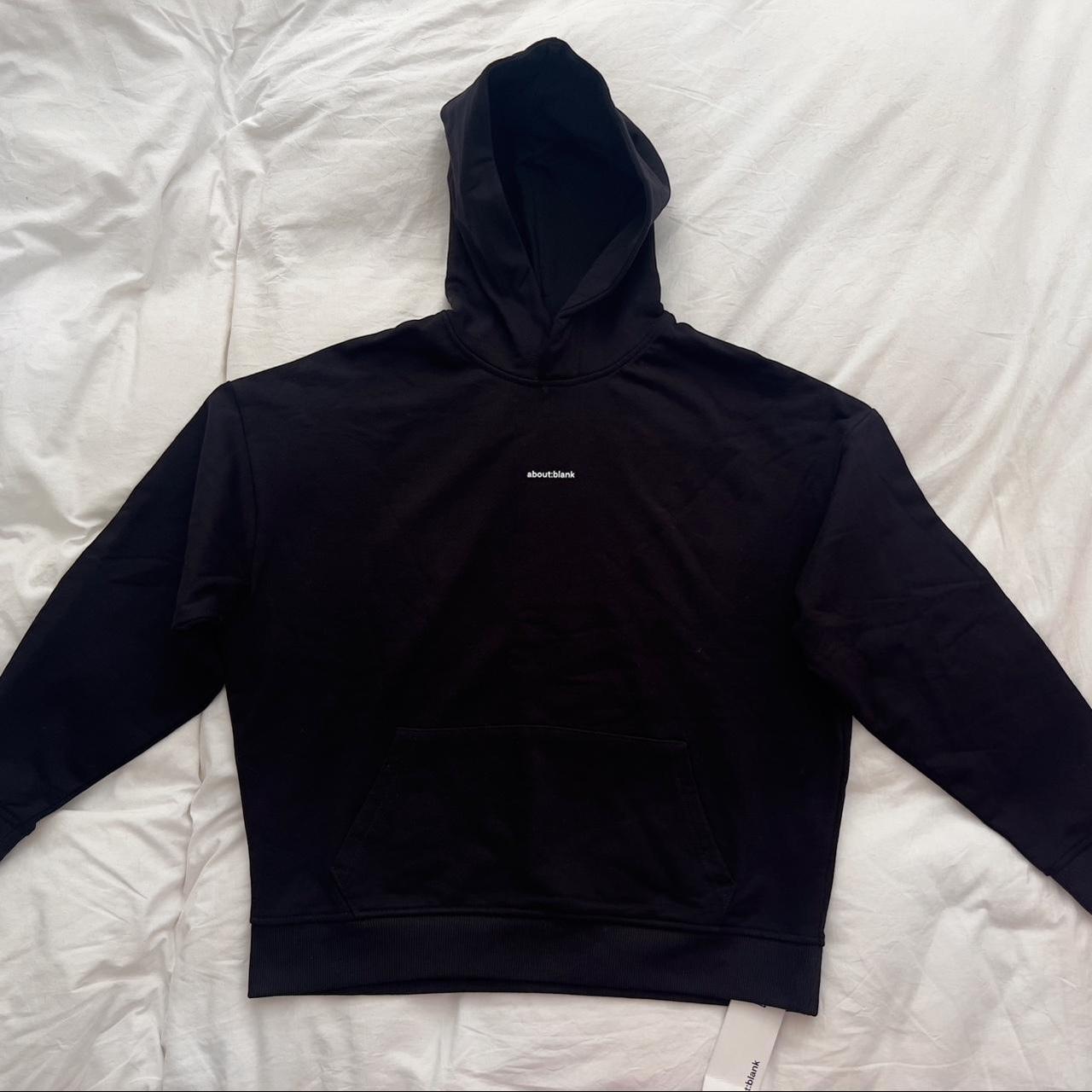 about:blank Oversized Hoodie - Black M SS2021 Brand... - Depop