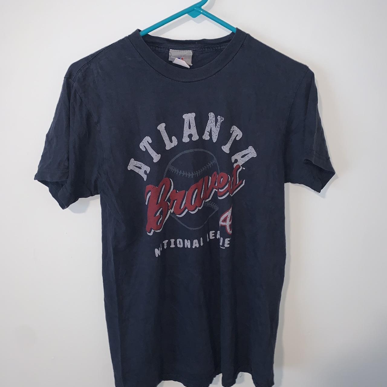 Distressed Atlanta Braves Shirt⚾️ •Size: - Depop