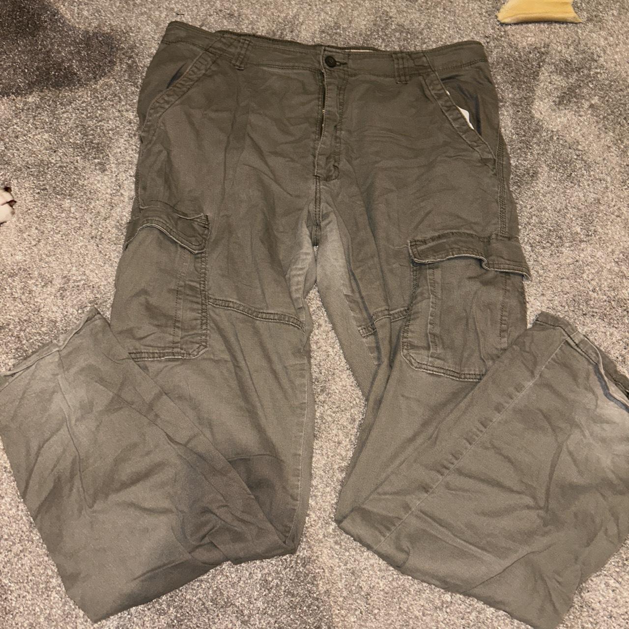 relaxed fit khaki mens cargo pants from target! worn... Depop